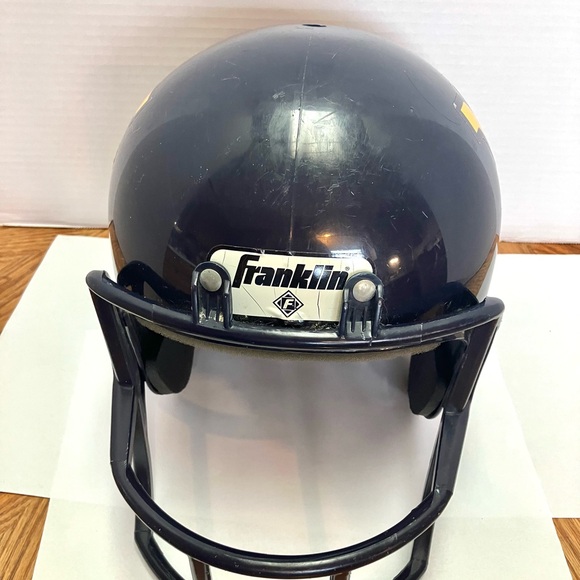 Franklin WVU West Virginia Mountaineers Kids Football  Helmet Toy No Chin Strap - Picture 4 of 9